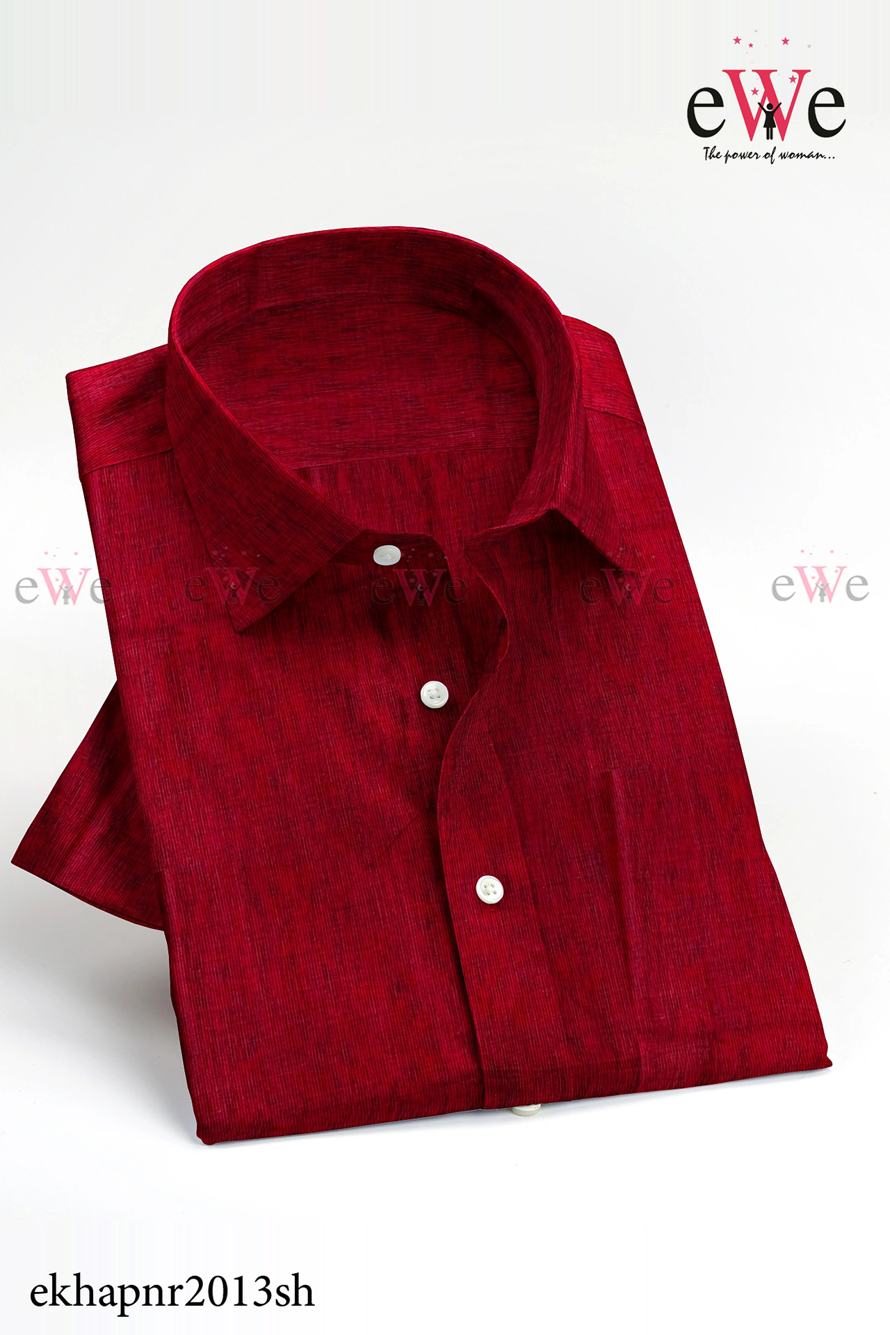 Meroon Red Khadi Gent's Shirt